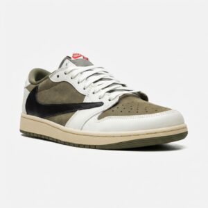 Baskets NIKE Air Jordan 1 Low OG SP Travis Scott Medium Olive olive DM7866-200