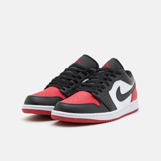 Buty NIKE Air Jordan 1 Low - Czarno czerwone 553558-161