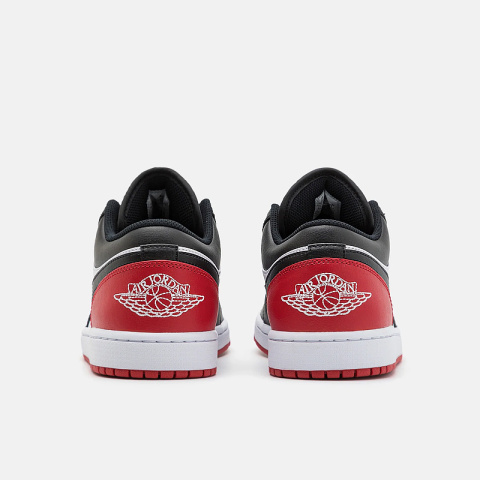 Buty NIKE Air Jordan 1 Low - Czarno czerwone 553558-161