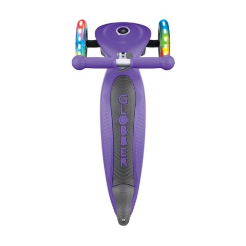 Hulajnoga 3-kołowa Globber Foldable Lights Violet Jr 437-103