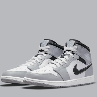 NIKE Air Jordan 1 Mid Light Smoke Gray - Szare 554724-078