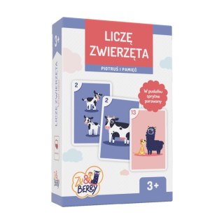 MUDUKO Gra Liczę zwierzęta Piotruś i pamięć karty do gry 3+