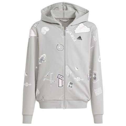 Bluza adidas Biuv Zip Hoodie Jr IS3755