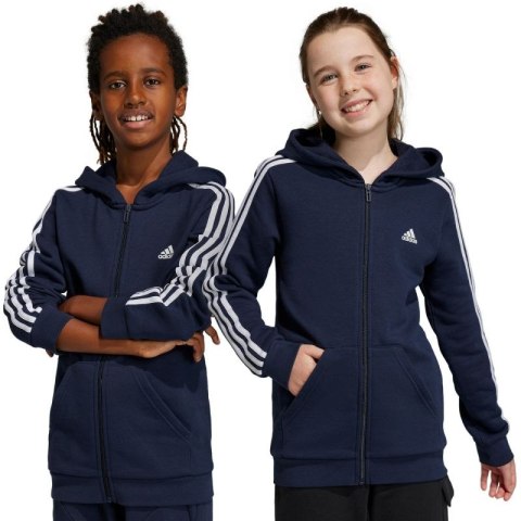 Bluza adidas Essentials 3-Stripes Fleece Full-Zip Hoodie Jr IC0600