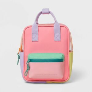 Zaino multi-scomparto designer con cerniera MoMyy POSITIVE COLORS Rosa, multicolore donna