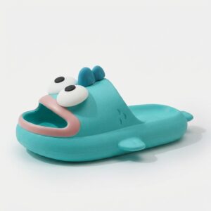 Dames pantoffels designer lichtgewicht MoMyy MONSTER BLUE Turkoois, blauw unisex
