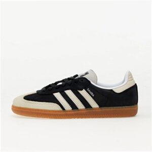 Adidas Samba OG IE5836 – Czarno-Beżowe Męskie Skórzane Sneakersy z Klasyczną Gumową Podeszwą