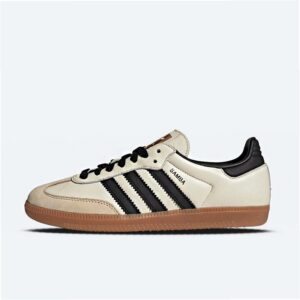 Adidas Samba OG ID0478 – Beżowe Zamszowe Męskie Sneakersy z Klasyczną Gumową Podeszwą