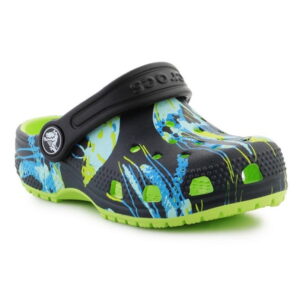 Crocs Klapki Classic Meta Scape Clog T Jr 208456-3UF Limeade/Multi