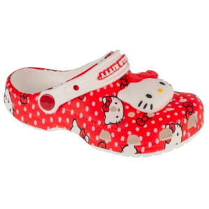 Crocs Klapki Classic Hello Kitty Clogs Dziecięce Czerwone