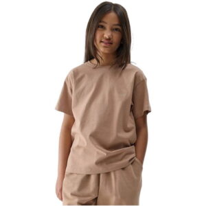 4F Koszulka Dziewczęca F2326 Beżowa