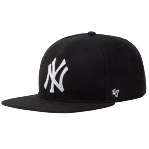 47 Brand Czapka z daszkiem MLB New York Yankees Czarna B-NSHOT17WBP-BK
