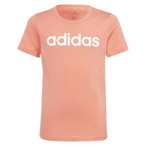 Adidas Koszulka Dziewczęca LIN Tee Jr IC3153 Pomarańczowa