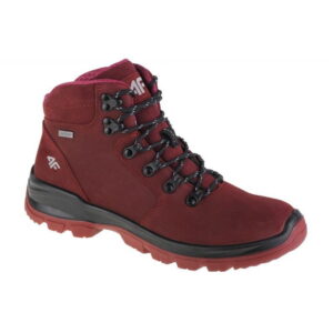 4F Buty Trekkingowe W OBDH253-60S Czerwony Nubuk