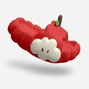 Kapcie damskie designerskie lekkie MoMyy RED APPLE Czerwony unisex