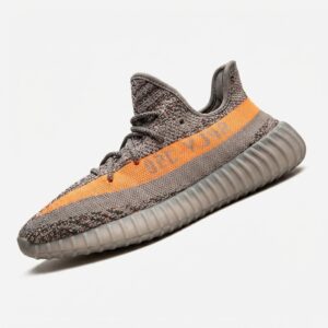Buty ADIDAS YEEZY Boost 350 V2 Beluga Reflective szare pomaranczowe GW1229