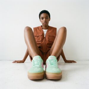 Buty ADIDAS Gazelle Bold W Clear Mint Screaming Pink miętowe różowe damskie H06125