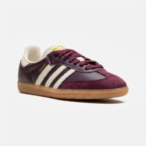 Buty ADIDAS Samba OG Maroon Gold Metallic bordowe ID0477