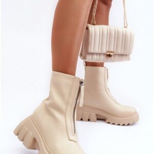 Step in style Ankle Boots Kusma JJ52P Beige Eco Leather
