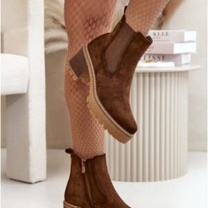 Step in style Ankle Boots Irissinae KE217 Brown 13cm Shaft