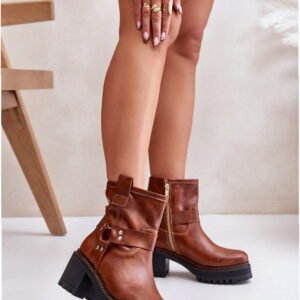 Lewski Ankle Boots Model 3435 Brown Leather